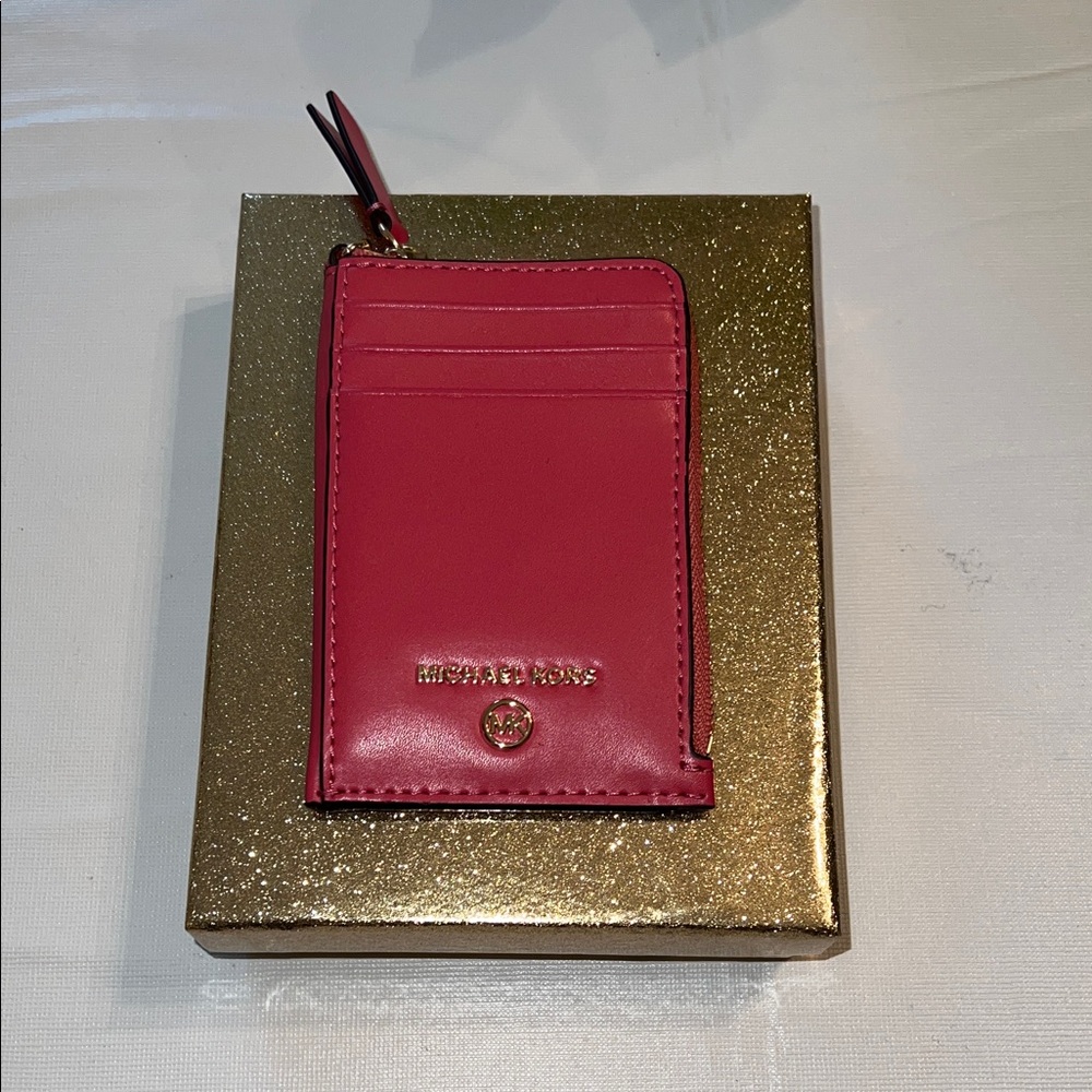 Michael Kors Fuchsia Card Holder